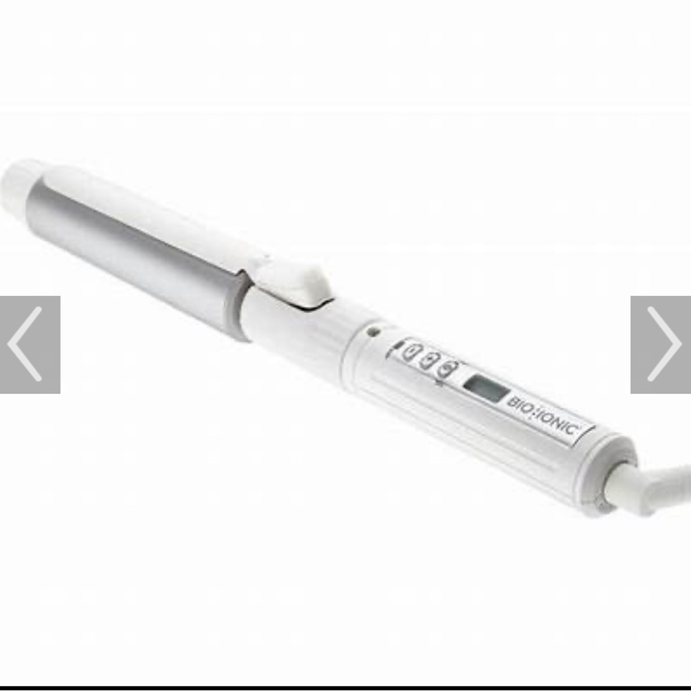Bio Ionic White 1" Ceramic Curling Iron - White